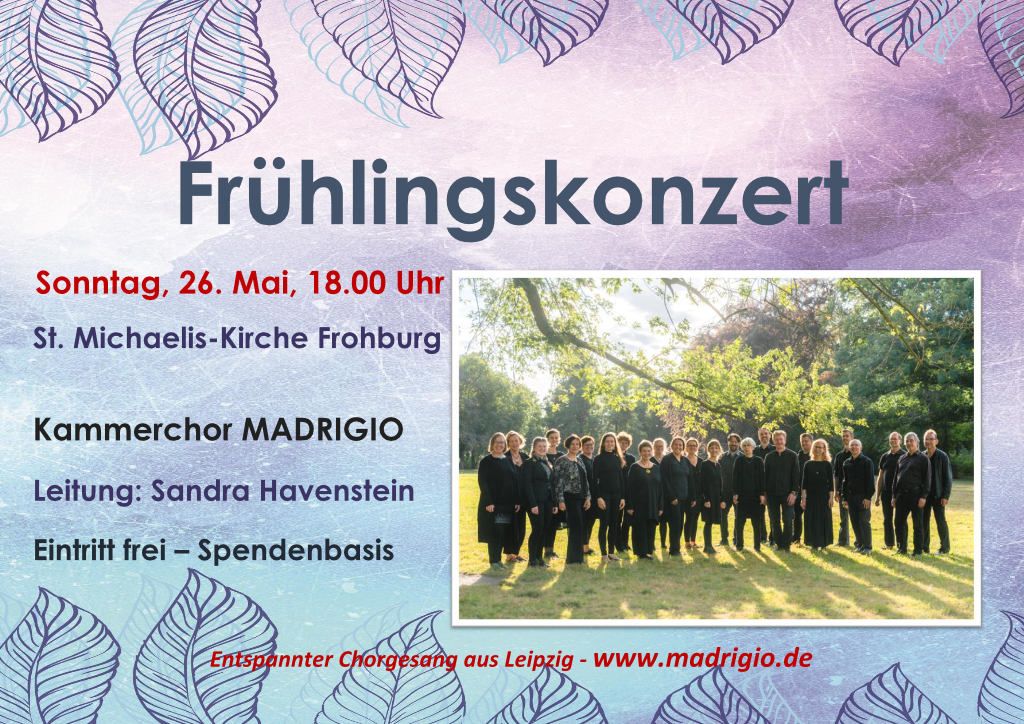 Frühlingskonzert Frohburg, 26. Mai 2024, 18 Uhr