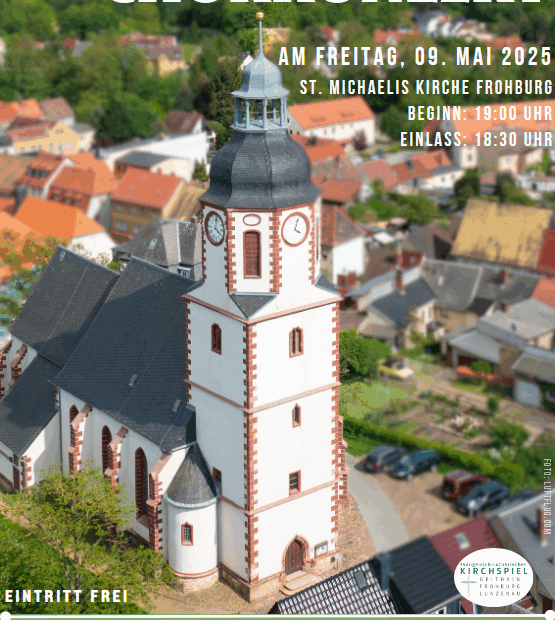 Plakat Chorkonzert Frohburg 9.Mai 2025