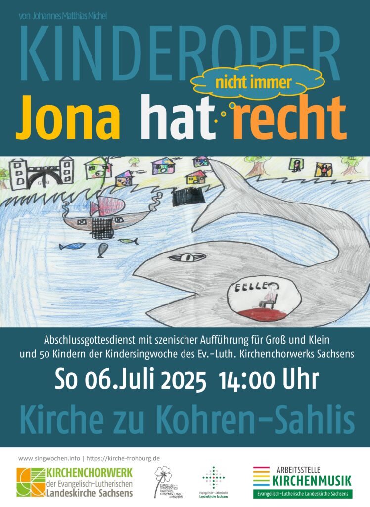 Kinderoper Sommersingwoche 6.Juli 14 Uhr St.Gangolf Kirche Kohren