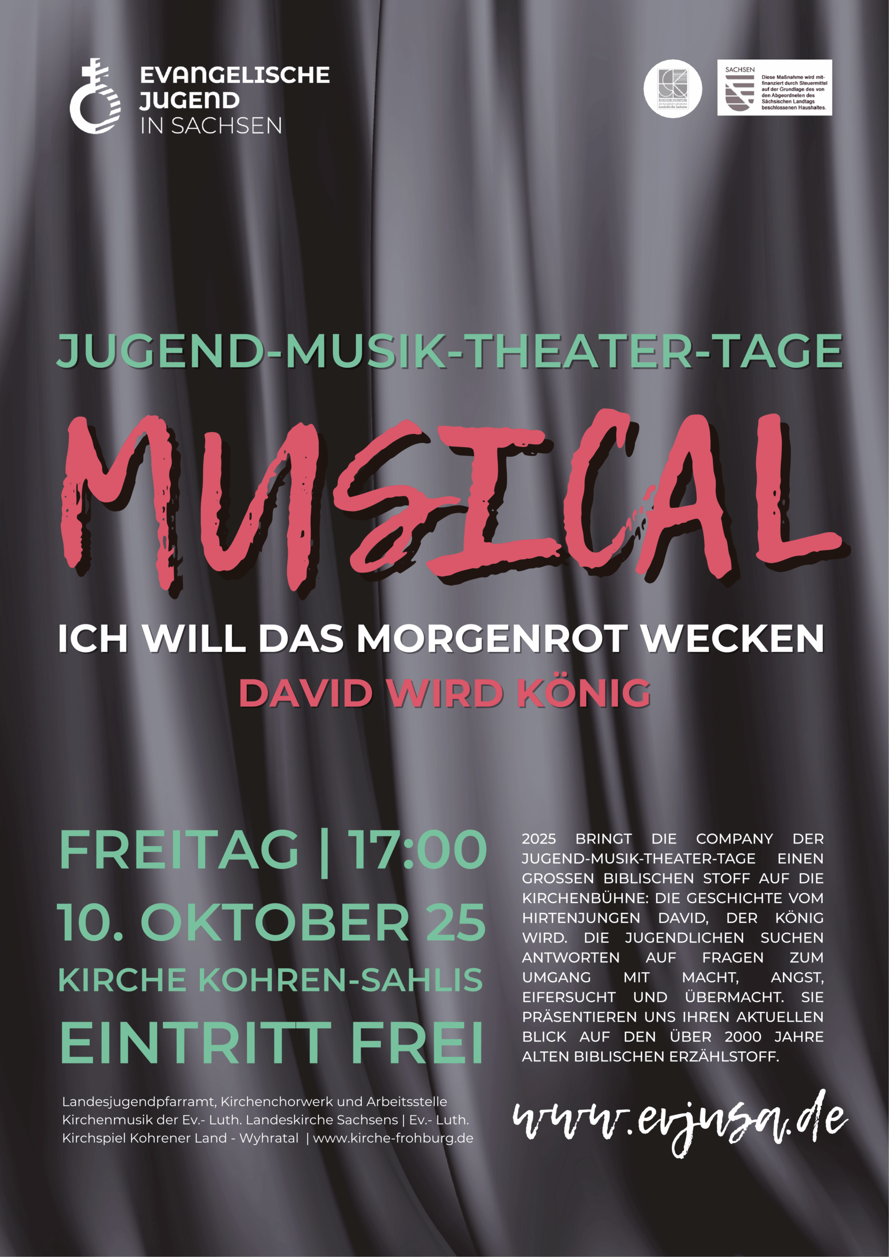 Musical – 10.Oktober – 17 Uhr – St.Gangolf Kirche – Kohren